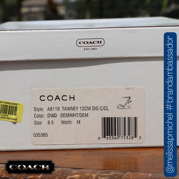 Coach Denim Tawney Wedges - Picture 8 of 9